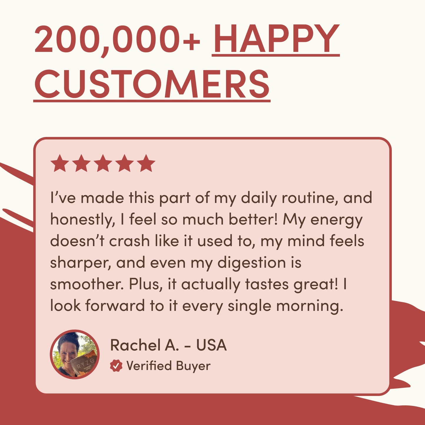 RYZE Mushroom Chai — Organic Instant Chai with Reishi & Organic Black Tea, 20 Servings